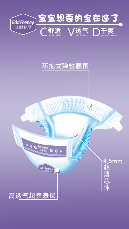 \"艾德菲尼婴儿纸尿裤S,产品编号64974\"