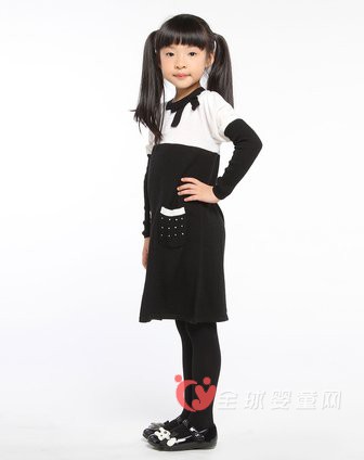 黑白色童装怎么穿搭 深秋唯美风采