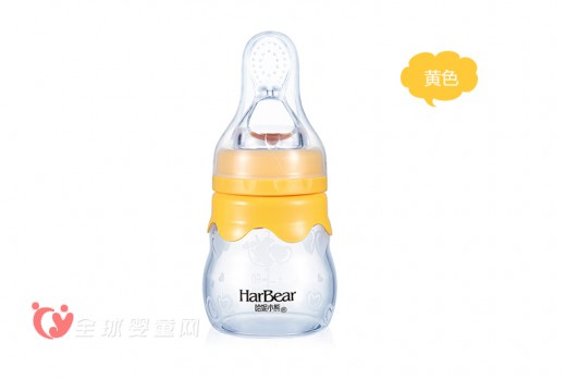 哈妮小熊全硅胶离乳奶瓶 让宝宝习惯奶瓶