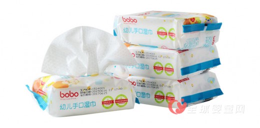 bobo婴幼儿手口湿巾 宝宝不能重复利用湿巾