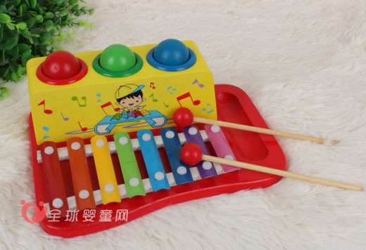 儿童益智玩具八音琴怎么玩