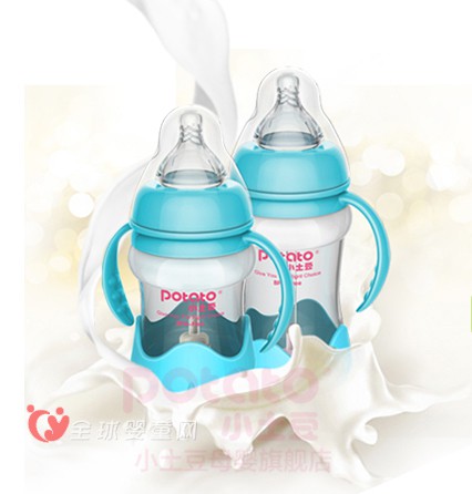 小土豆推出新品 一款防摔的晶钻玻璃奶瓶