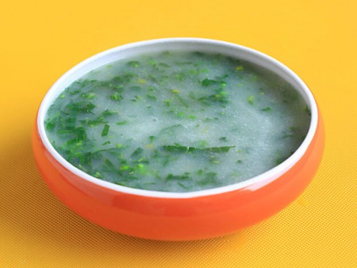4-6个月宝宝辅食 菜末米汤