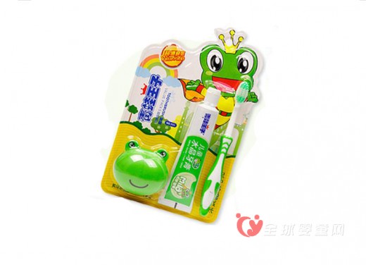 妙奇蛙儿童双效护齿牙刷 给予宝宝牙齿最深层的清洁