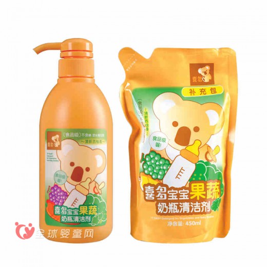 喜多宝宝果蔬奶瓶清洁剂 奶瓶干干净净