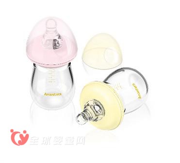 恩诺童小蘑菇便携式萌奶瓶 萌出一脸血