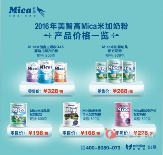 中澳自贸奶粉又降税 美智高Mica调价更优惠