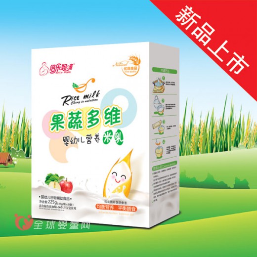 倍乐妈咪果蔬多维婴幼儿营养米粉：让宝宝吃出健康