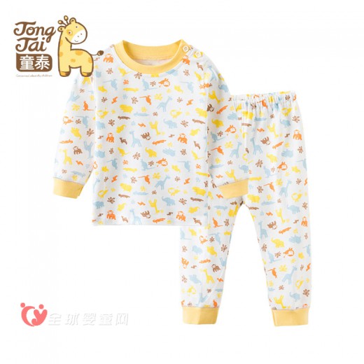 倒春寒给宝宝穿童泰内衣套装 健康又舒适