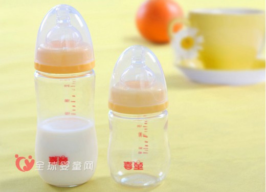 喜童宽口玻璃奶瓶 让家人哺乳变得更轻松