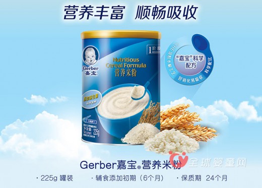 Gerber官方旗舰店 gerber嘉宝罐装营养米粉