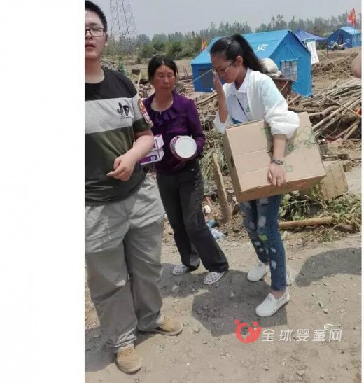 江苏贝翔商贸有限公司公益行：御宝羊奶粉爱心传递至阜宁