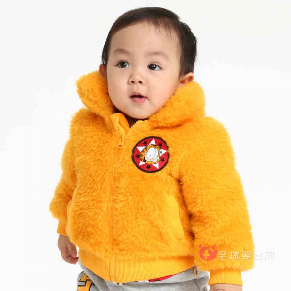 宝宝过年穿什么外套好 BABiBOO加菲猫女童毛绒外套怎么样