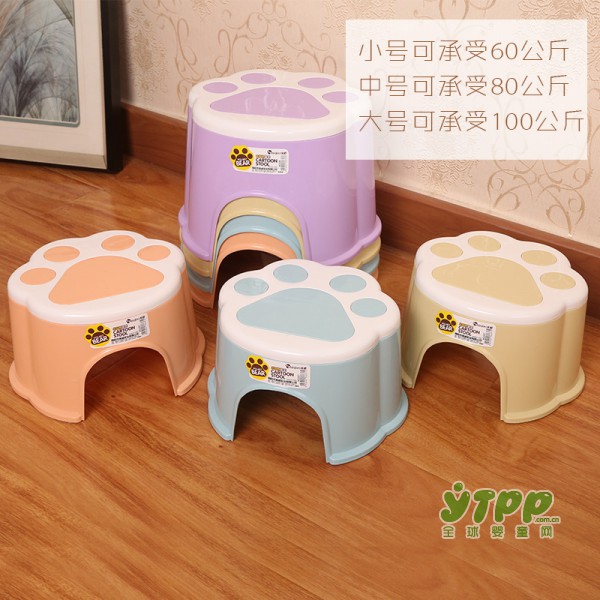 给宝宝选凳子有讲究 儿童塑料卡通板凳 加厚防滑小凳子