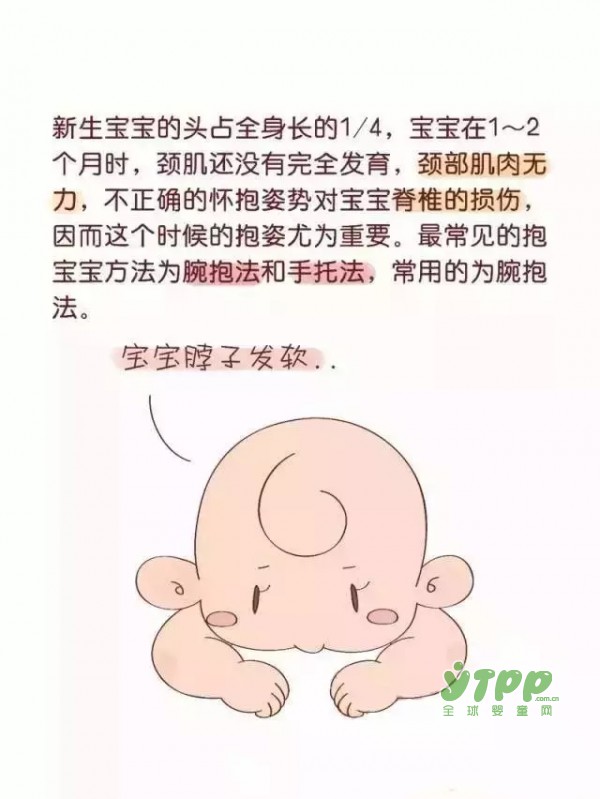 错误的抱娃姿势容易损伤宝宝脊椎  你的抱娃方式对了吗？