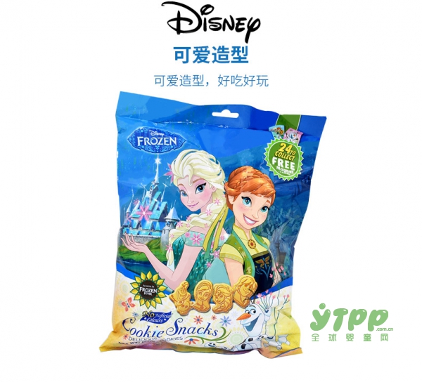 迪士尼Disney冰雪奇缘卡通造型饼干  带你畅想迪士尼的零食世界