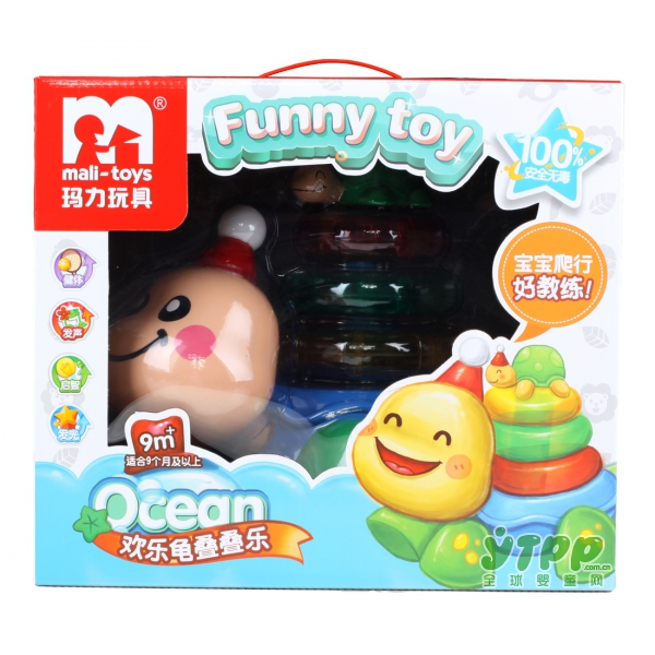 玛力玩具乐龟叠叠乐益智启蒙玩具   让宝宝的爬行历程更加有趣