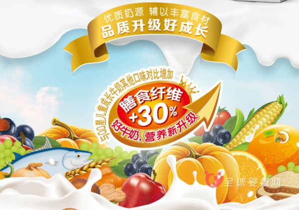 伊利QQ星儿童成长牛奶：营养加倍给孩子一整天好活力