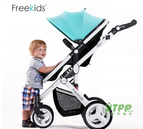 freekids可坐可躺婴儿推车 宝宝出行更安全
