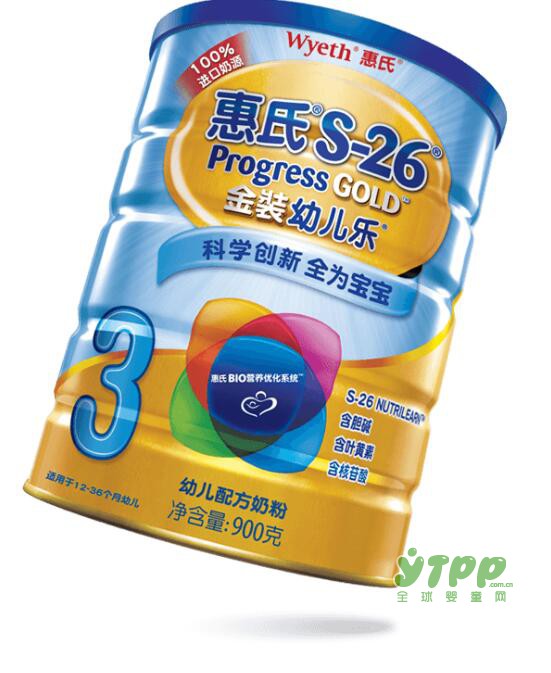 惠氏s-26金装幼儿乐 全面科学配方铸就宝宝智学表现