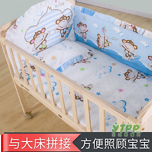 贝力兹实木多功能婴儿床 好品质信得过