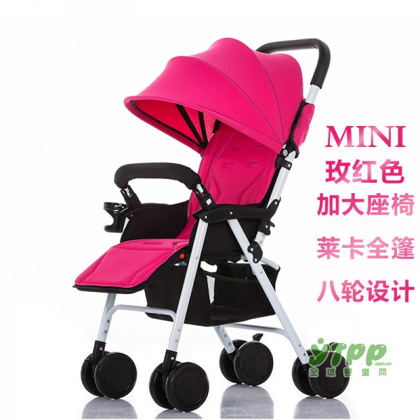 菱智四轮婴儿推车 妈妈出行好方便