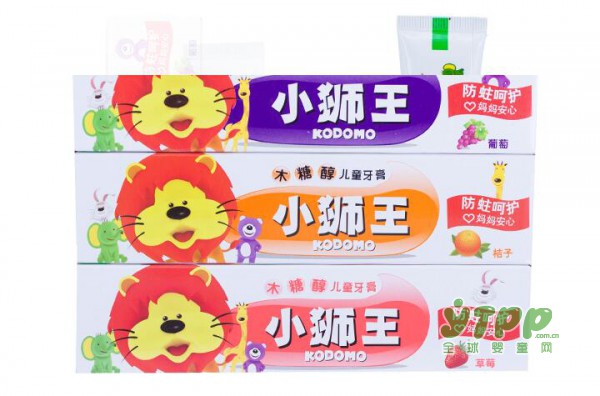 狮王小狮王儿童牙膏 缤纷水果味 让宝宝爱上刷牙