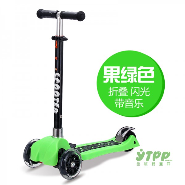 逗牛士超时尚儿童滑板车 音乐闪光更炫酷