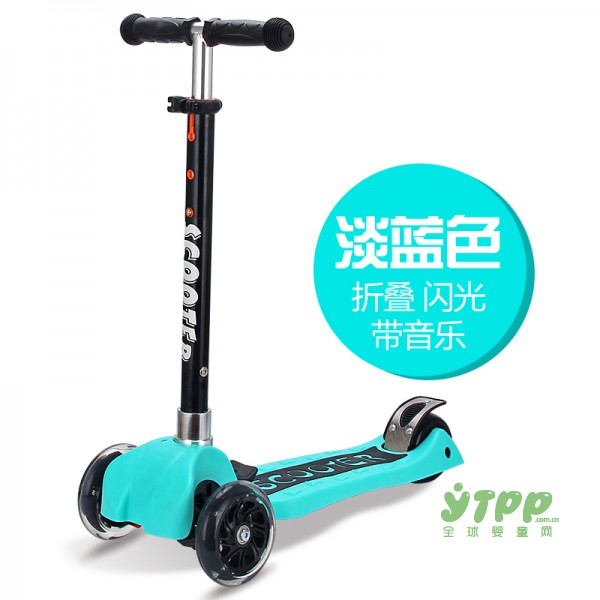 逗牛士超时尚儿童滑板车 音乐闪光更炫酷