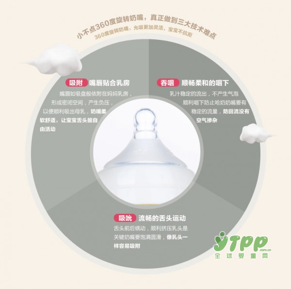 宝宝吸奶时费力胀气呛奶 怎么办小不点轻松吸奶瓶你的宝宝值得用的奶瓶