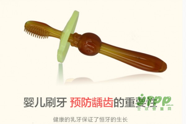 纳米银抗菌婴儿硅胶牙刷  细心呵护宝宝乳牙健康