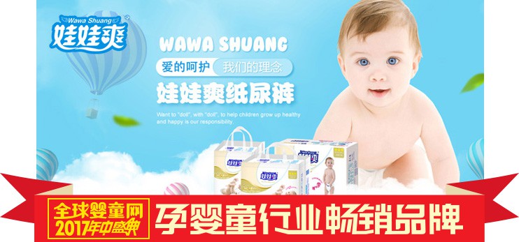 2017中国婴幼儿纸尿裤行业畅销品牌