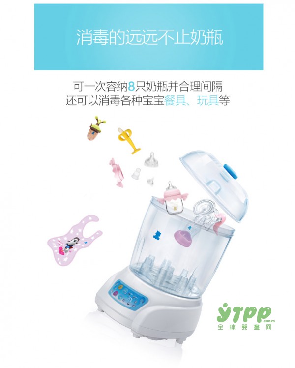 奶瓶用久了用什么来消毒呢 小白熊婴儿奶瓶消毒器