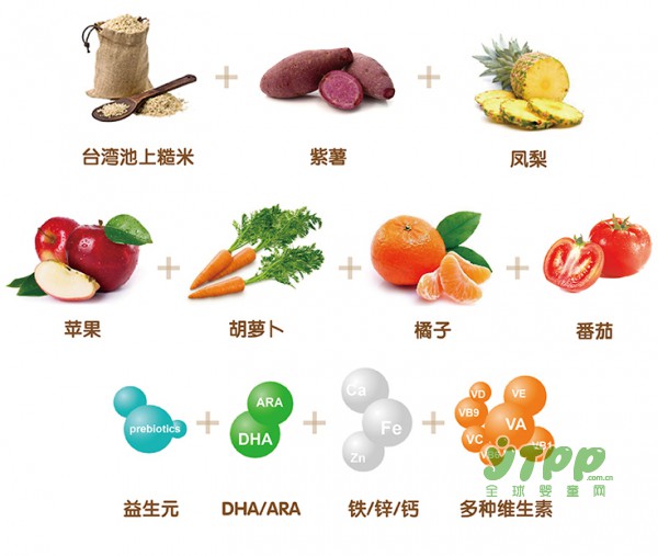 禾泱泱宝宝营养果蔬糙米粉  3重水解不上火  易消化好吸收