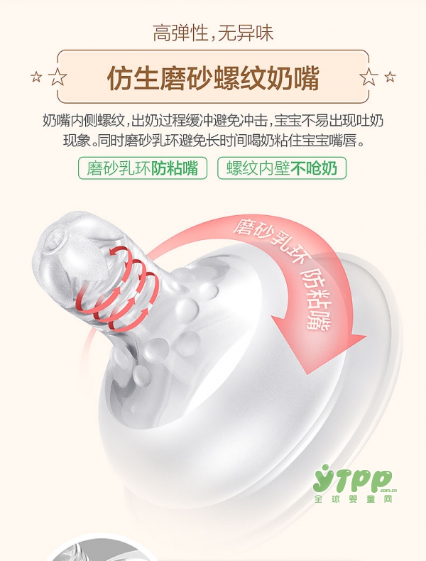 泡泡龙宽口径新生儿奶嘴 好奶嘴•不挑食
