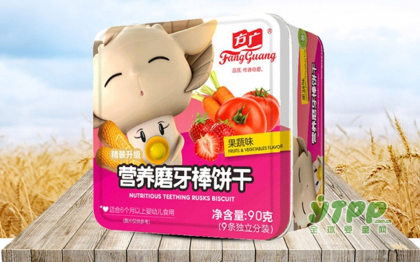 如何帮助宝宝渡过长牙阶段  方广婴儿果蔬磨牙棒饼干营养又美味