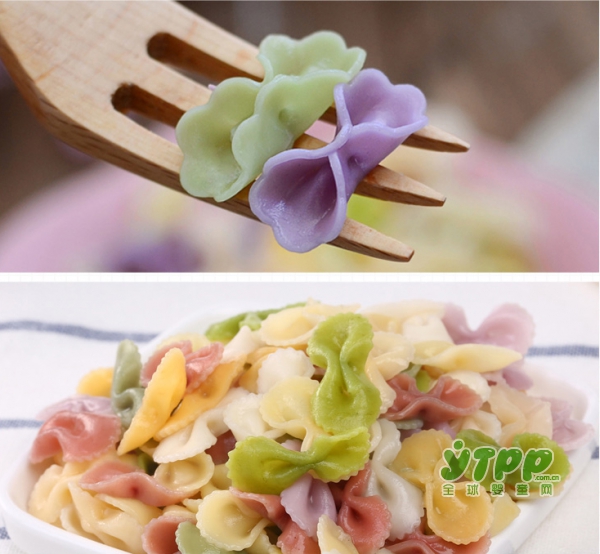 巨柏米小芽宝宝营养蝴蝶面     鲜榨蔬菜•缤纷美味更营养