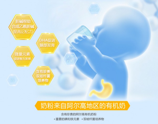 德国特福芬婴幼儿有机牛奶粉    科学喂养•爱从吃喝开始