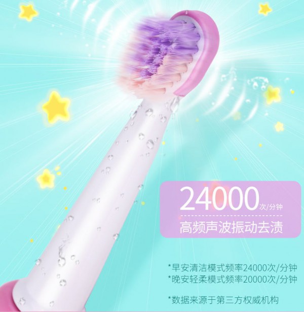 Saky舒客儿童电动牙刷 让宝宝的萌芽清洁更干净