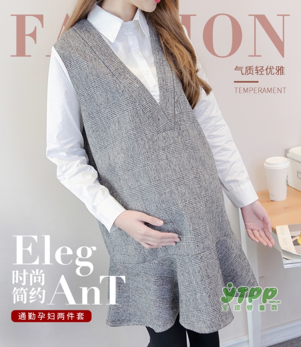 优佳孕2018孕妇假两件A字连衣裙    帮助孕妈妈们告别孕期的臃肿