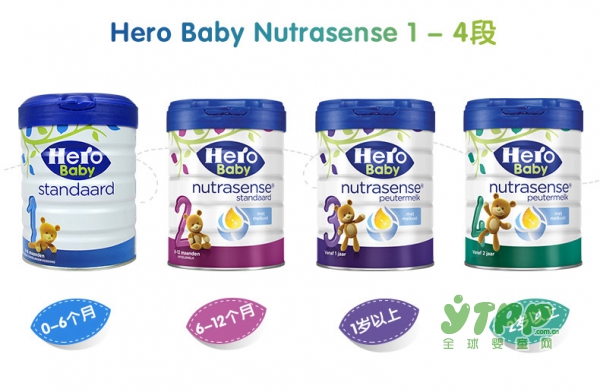 Hero Baby婴幼儿配方牛奶粉   接近母乳的配方•为宝宝成长加分