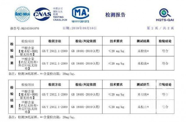 爸爸的选择纸尿裤陷入风波 经第三方检测合格