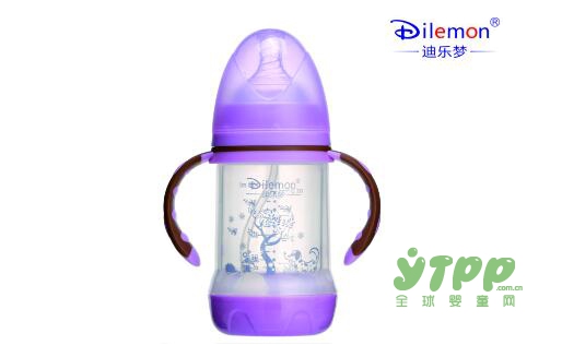 迪乐梦宽口径晶钻防爆玻璃奶瓶 全面保护宝宝的健康