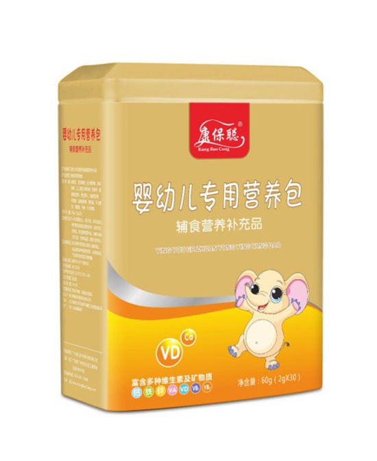 康保聪婴幼儿专用钙+锌营养包 帮助妈妈解决宝宝营养问题