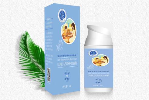 爱无可及US婴儿四季多效面霜 给宝宝天然的肌肤呵护