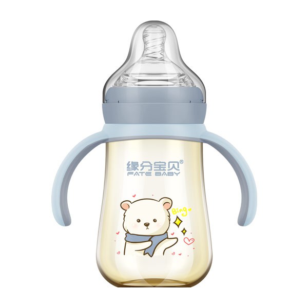 缘分宝贝新型感温PPSU小熊奶瓶轻盈耐摔·耐高温 宝宝使用很安全