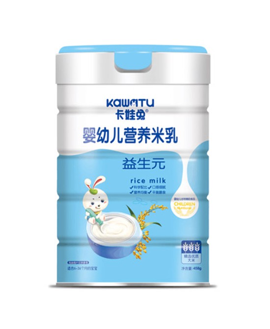 卡娃兔营养米乳质细腻·口感顺滑 更易于宝宝的消化和吸收