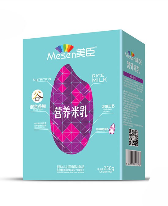 美臣营养米乳系列  酶解工艺小分子更易消化与吸收