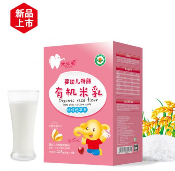 甄选有机谷物为原料  米米爱有机米乳富含多种营养