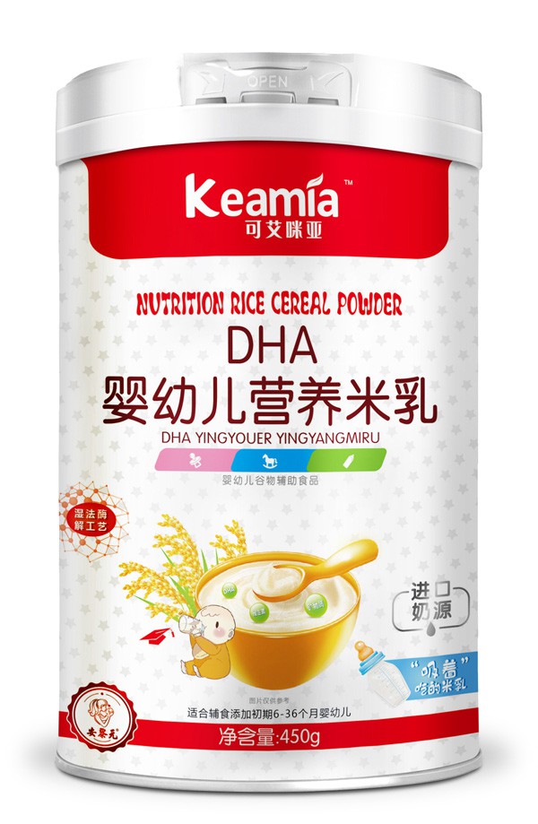 可艾咪亚营养米乳 满足宝宝辅食添加初期所需营养